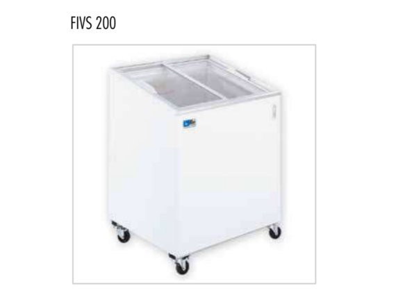 Congelatore vetri scorrevoli inclinati FIVS 200 litri 157 -12/-22°